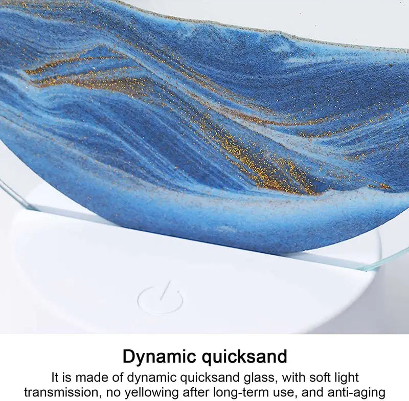 Lámpara de Mesa Sandscape con Arte de Arena Móvil y LED RGB