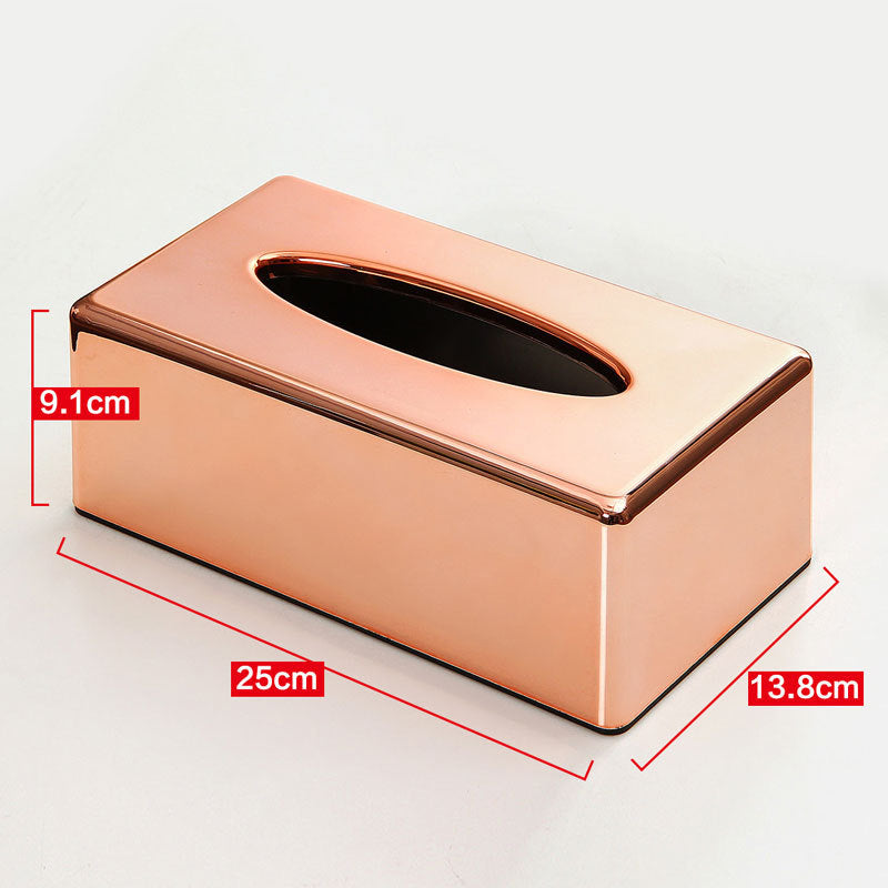 Luxury Tissue Dispenser — Rose Gold Finish | Home Decor