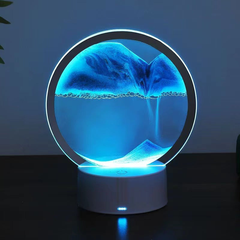 Lámpara de Mesa Sandscape con Arte de Arena Móvil y LED RGB