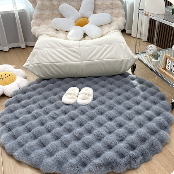 Alfombra Redonda de Felpa